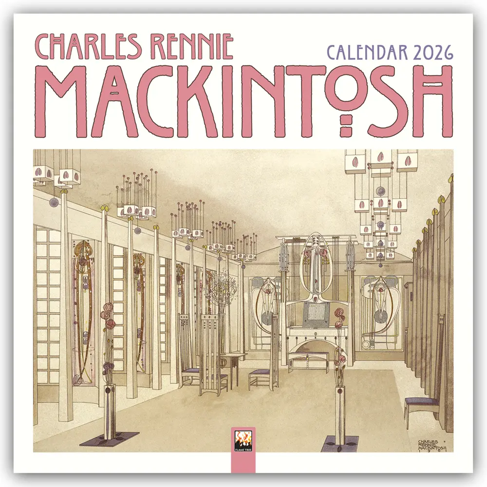 Cover: 9781835623404 | Charles Rennie Mackintosh 2026 - Original Flame Tree...
