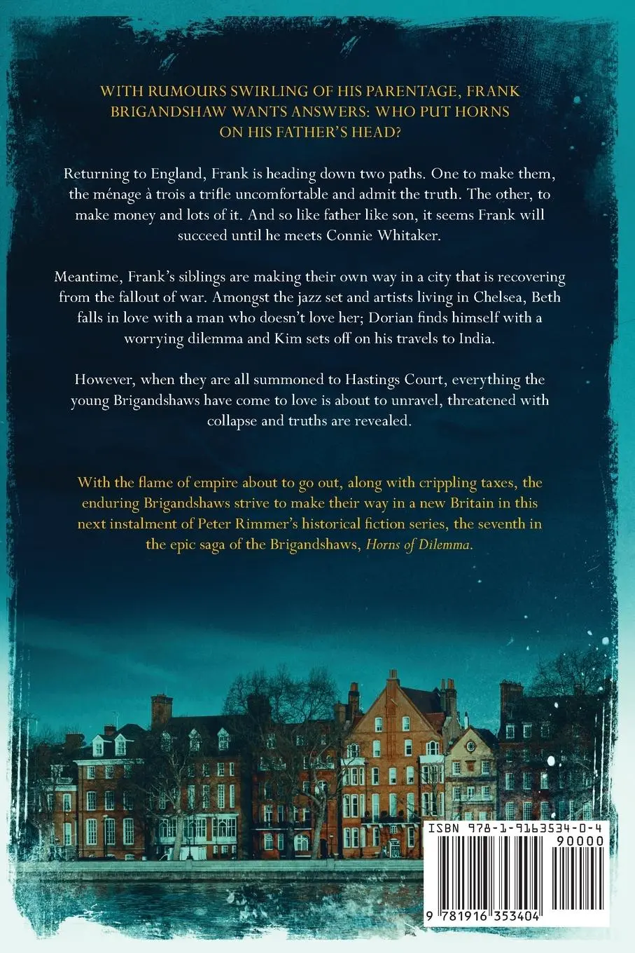 Rückseite: 9781916353404 | Horns of Dilemma | The Brigandshaw Chronicles Book 7 | Peter Rimmer