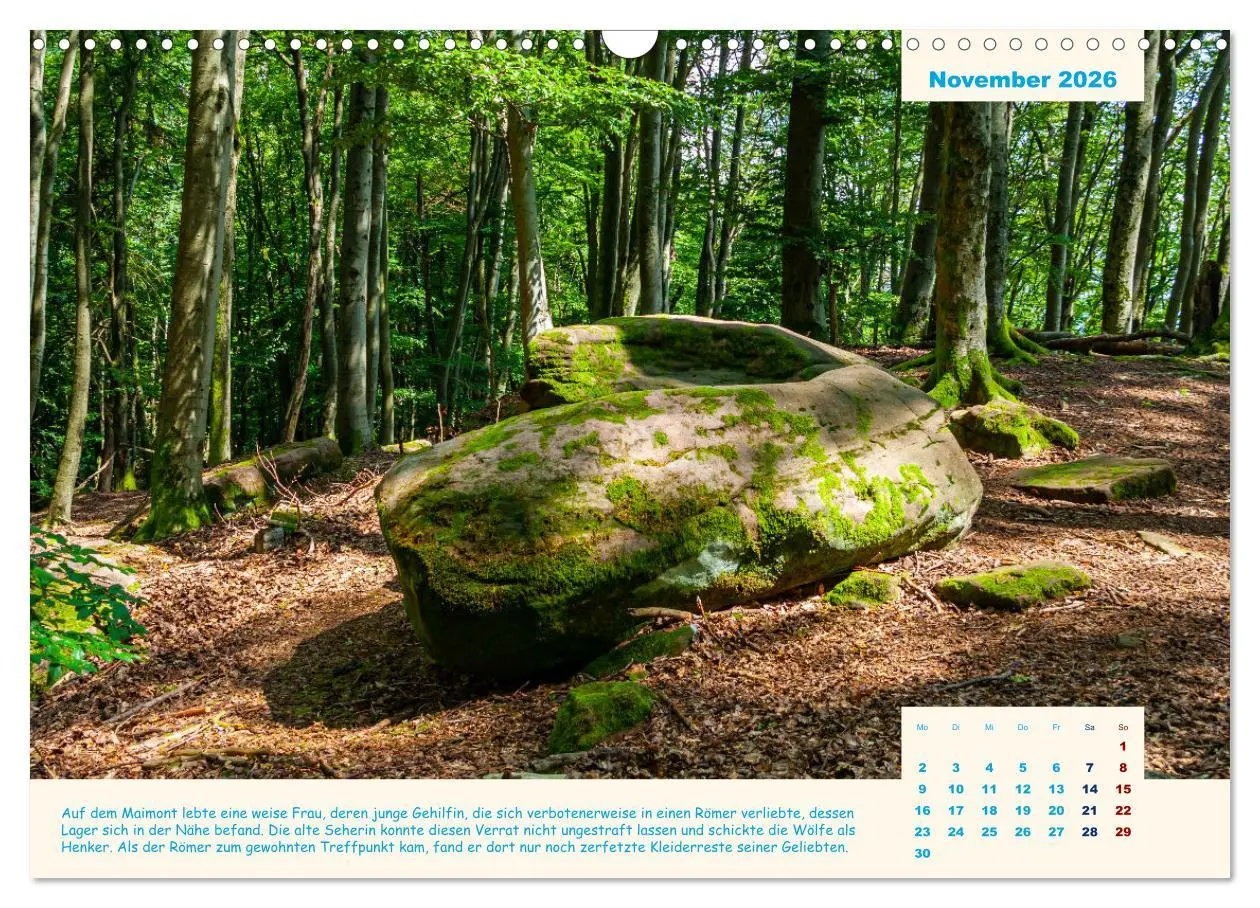 Bild: 9783457623404 | Der Sagenweg und seine Geschichten (Wandkalender 2026 DIN A3 quer),...