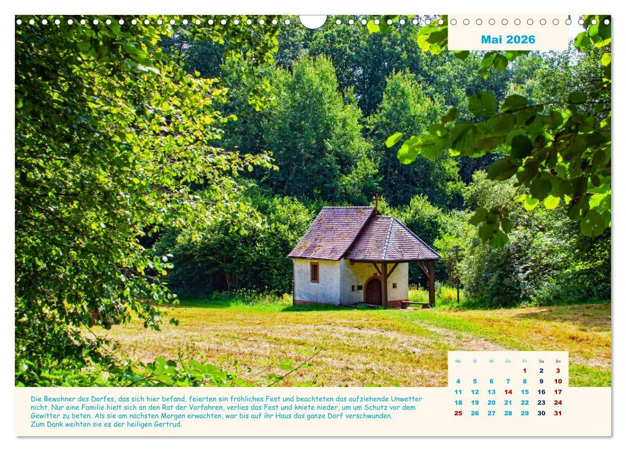Bild: 9783457623404 | Der Sagenweg und seine Geschichten (Wandkalender 2026 DIN A3 quer),...