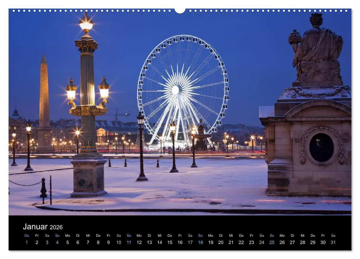 Bild: 9783516023404 | Paris bei Nacht 2026 (Wandkalender 2026 DIN A2 quer), CALVENDO...