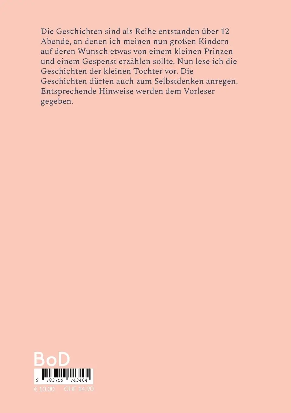 Rückseite: 9783759743404 | Der kleine Prinz und das Gespenst | Abenteuer zum Mitdenken | Wetekamp