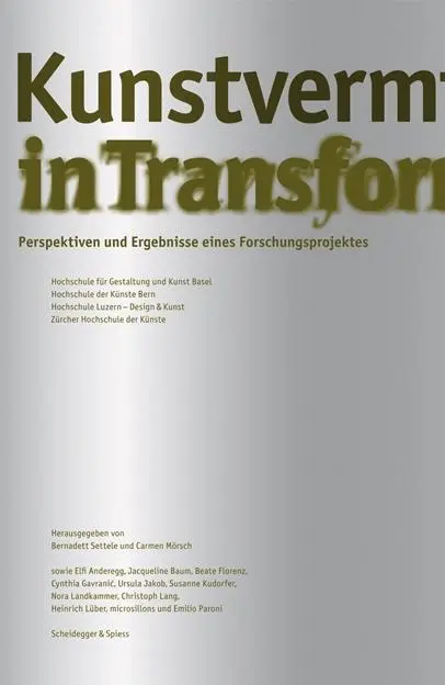 Cover: 9783858813404 | Kunstvermittlung in Transformation | Carmen Mörsch | Taschenbuch
