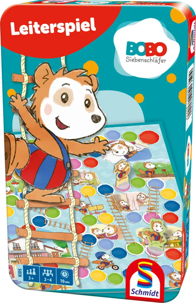Cover: 4001504513504 | Bobo Siebenschläfer, Leiterspiel | Bring-Mich-Mit-Spiel in Metallbox