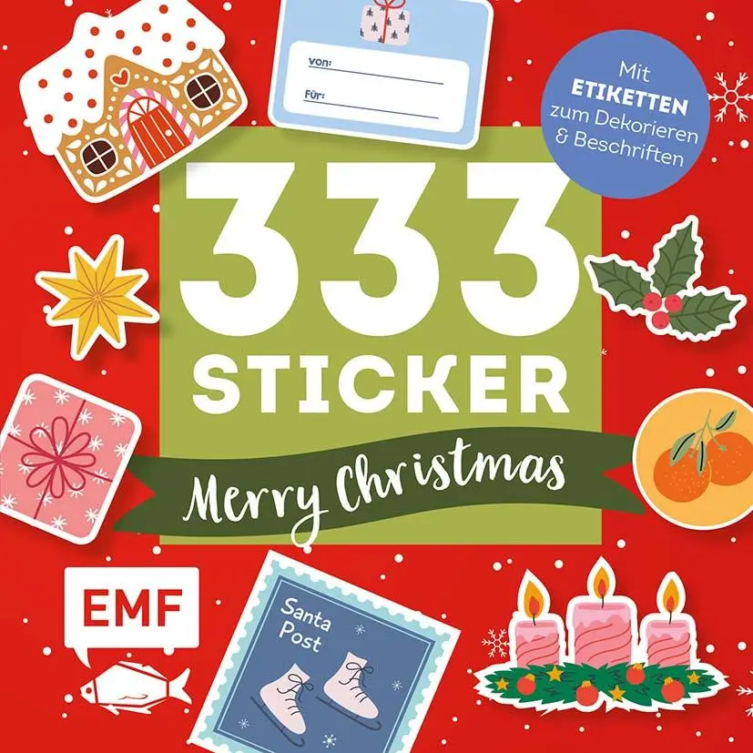 Cover: 4260478343504 | 333 Sticker - Merry Christmas: Geschenk-Etiketten und Aufkleber mit...
