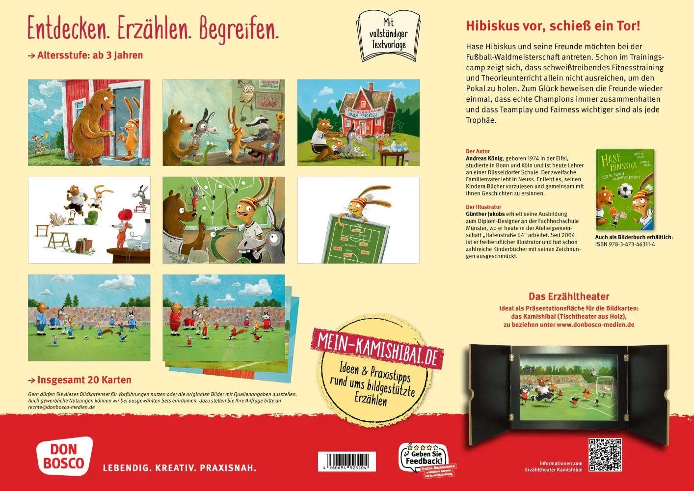 Bild: 4260694923504 | Hase Hibiskus und die Fußball-Waldmeisterschaft. Kamishibai...