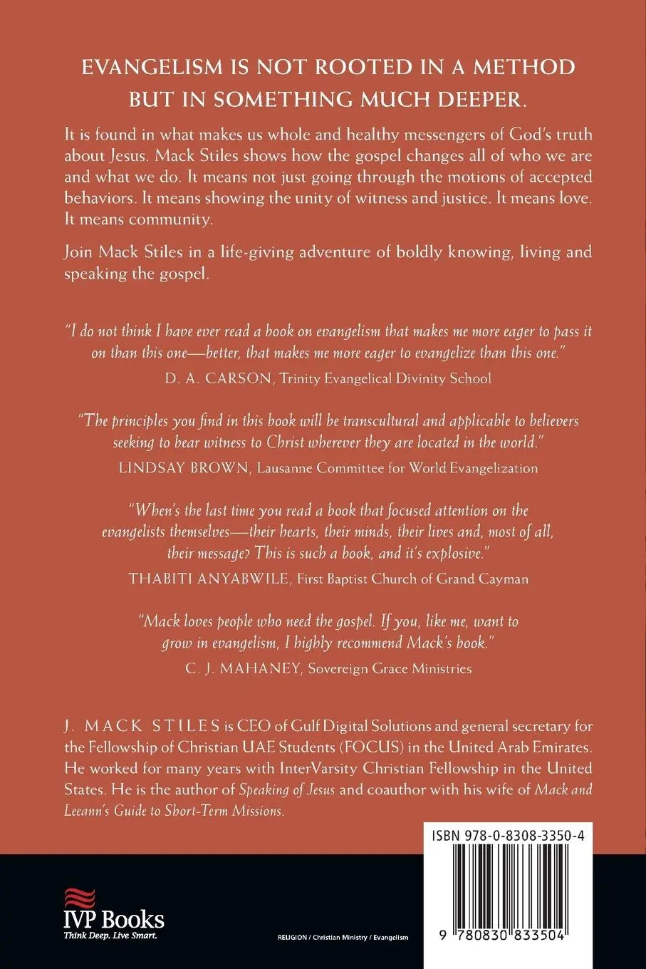 Rückseite: 9780830833504 | Marks of the Messenger | Knowing, Living and Speaking the Gospel | IVP