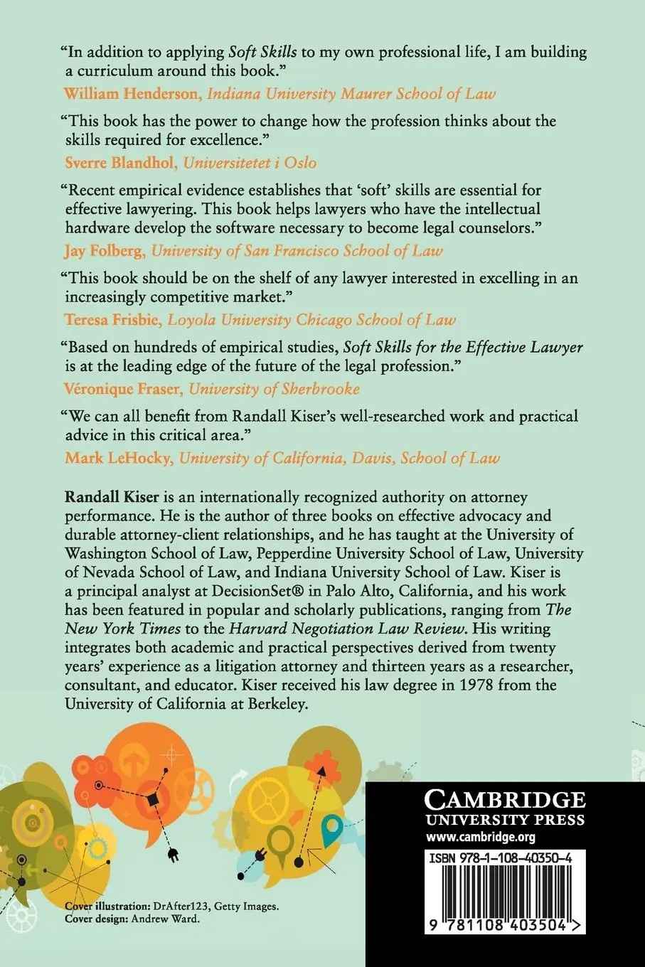 Rückseite: 9781108403504 | Soft Skills for the Effective Lawyer | Randall Kiser | Taschenbuch