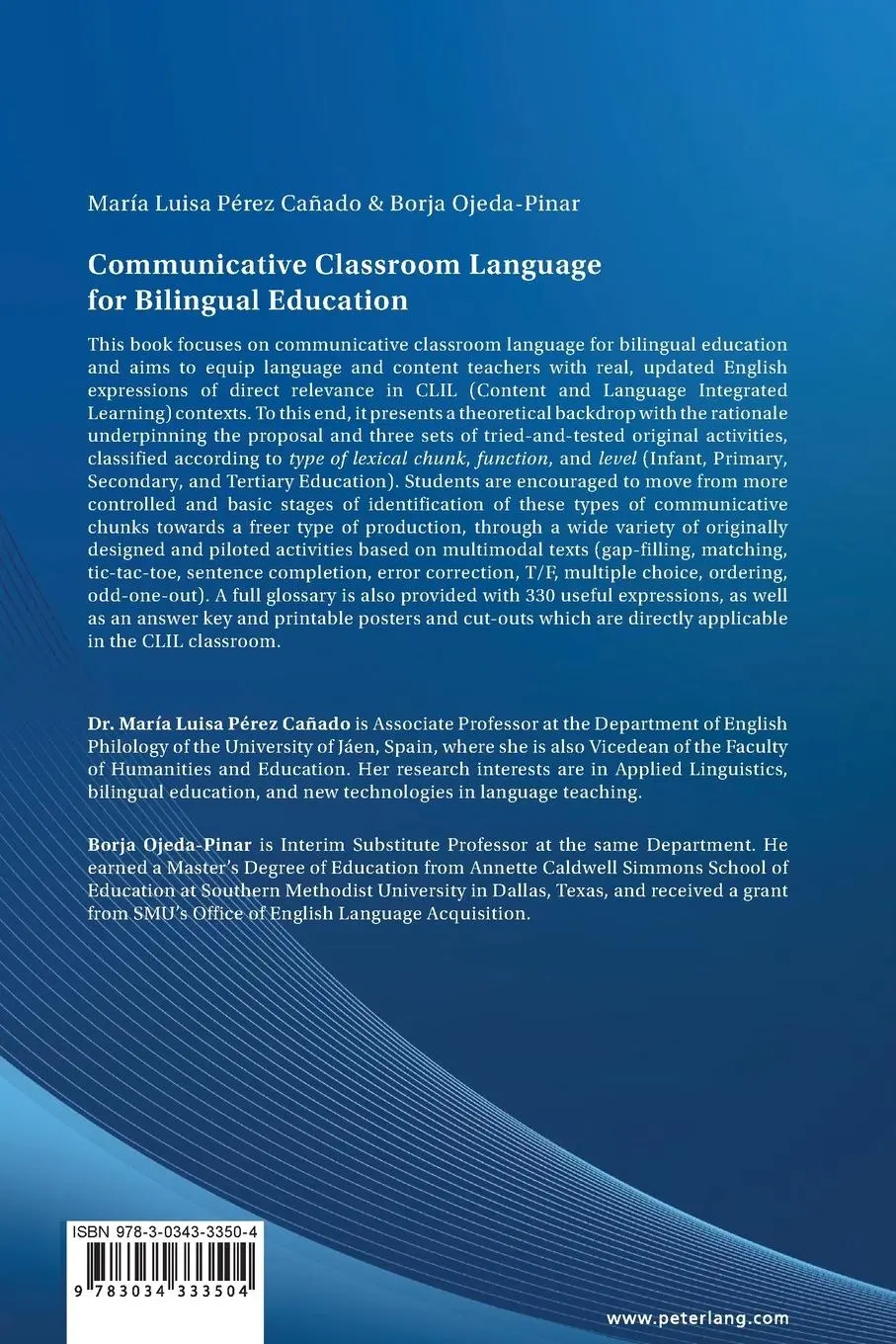 Rückseite: 9783034333504 | Communicative Classroom Language for Bilingual Education | Taschenbuch