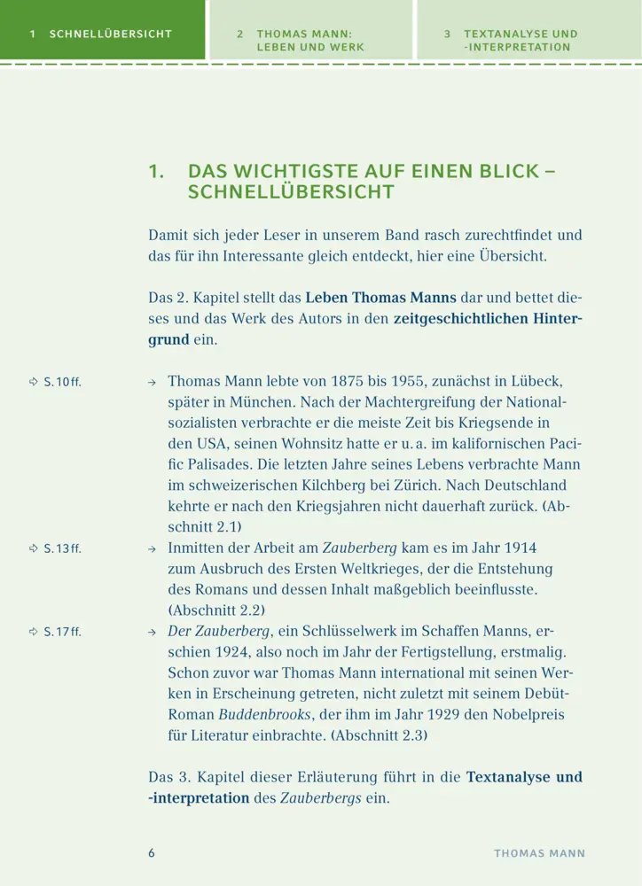 Bild: 9783129303504 | Der Zauberberg von Thomas Mann | Textanalyse und Interpretation | Mann