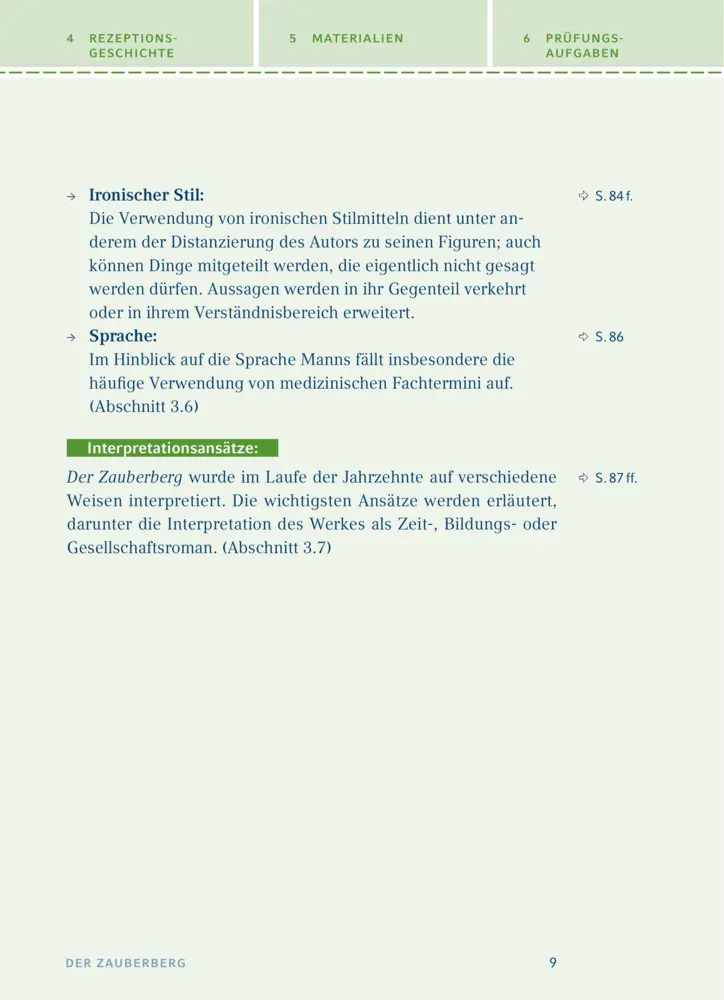 Bild: 9783129303504 | Der Zauberberg von Thomas Mann | Textanalyse und Interpretation | Mann