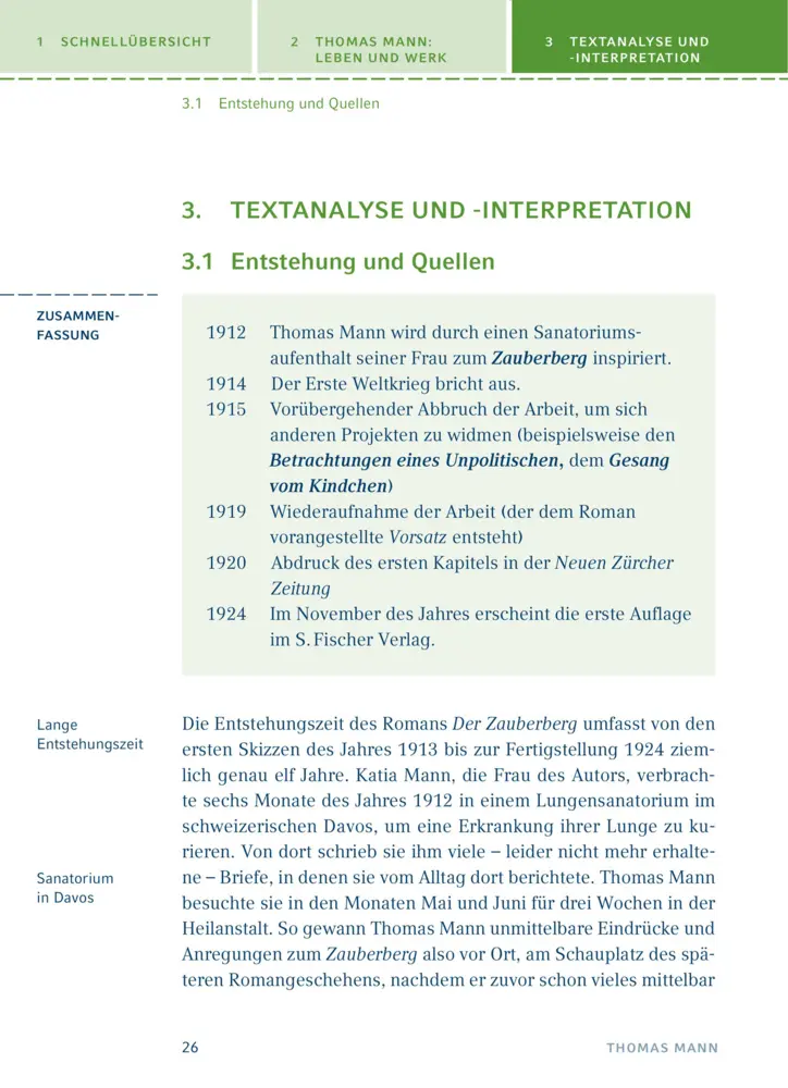 Bild: 9783129303504 | Der Zauberberg von Thomas Mann | Textanalyse und Interpretation | Mann
