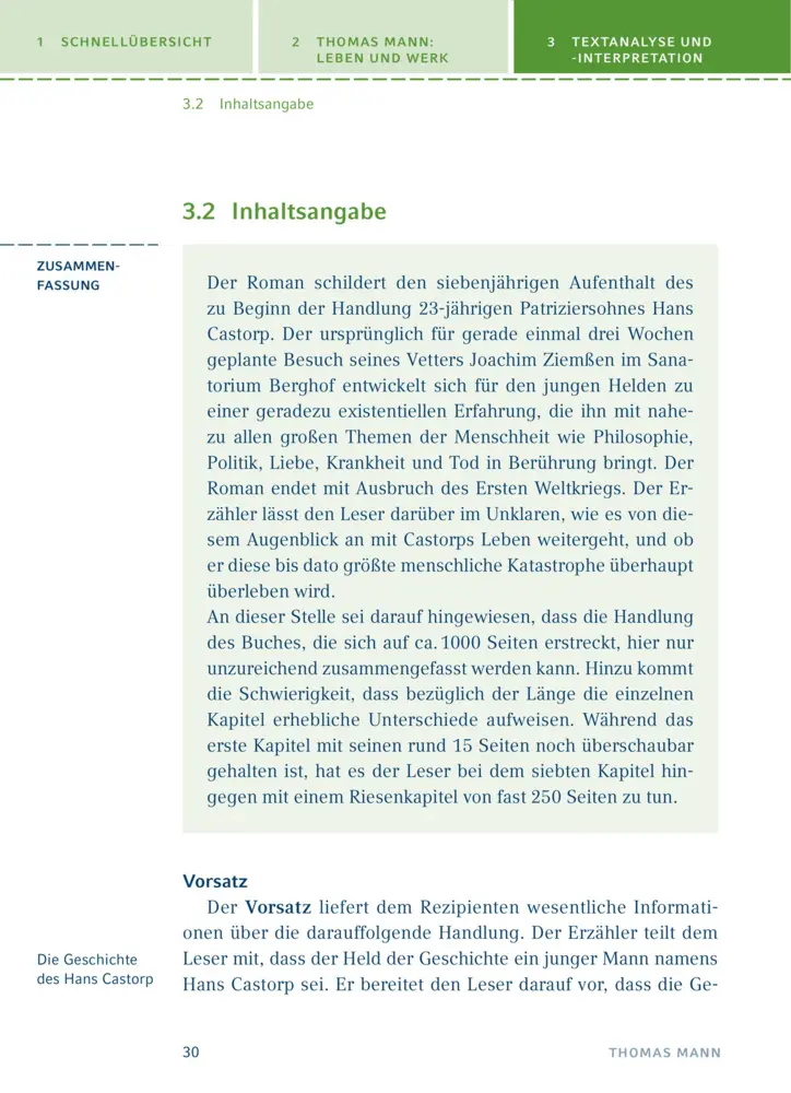 Bild: 9783129303504 | Der Zauberberg von Thomas Mann | Textanalyse und Interpretation | Mann