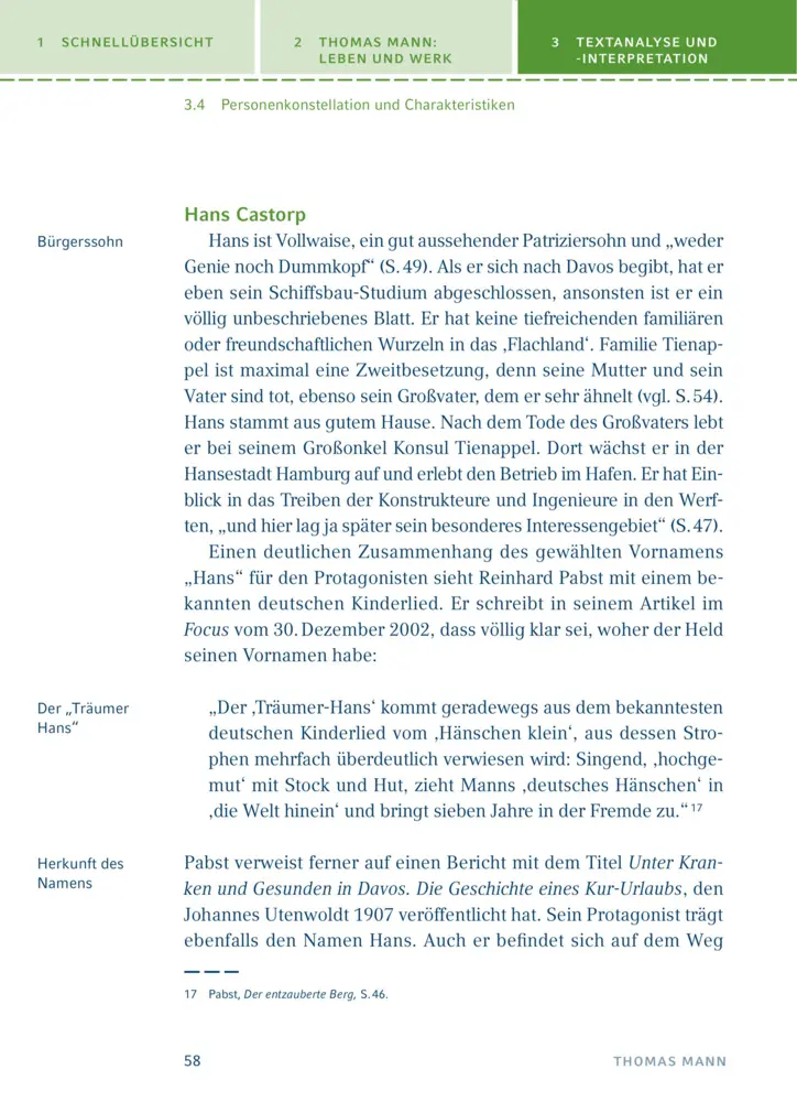 Bild: 9783129303504 | Der Zauberberg von Thomas Mann | Textanalyse und Interpretation | Mann