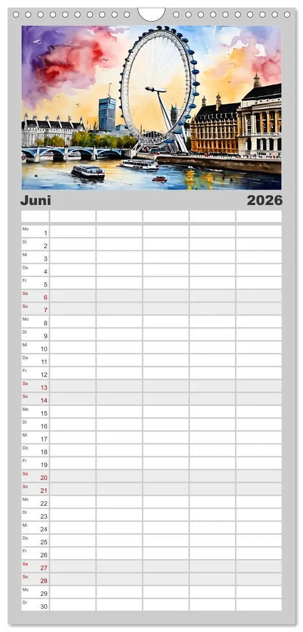 Bild: 9783516493504 | Familienplaner 2026 - London - Metropole auf der Insel mit 5...