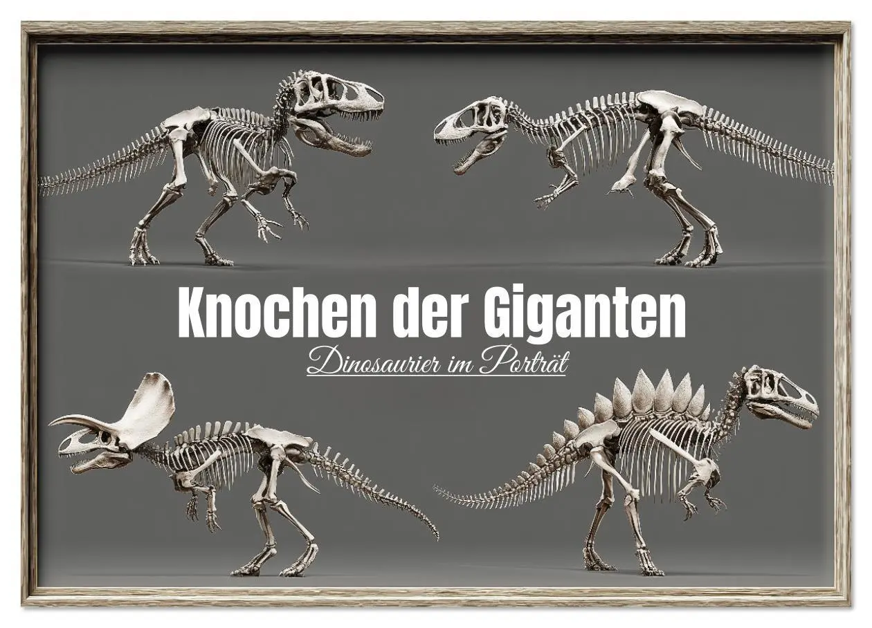 Cover: 9783516633504 | Knochen der Giganten - Dinosaurier im Porträt (Wandkalender 2026...