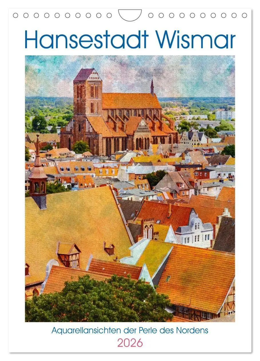 Cover: 9783516703504 | Hansestadt Wismar - Aquarellansichten der Perle des Nordens...