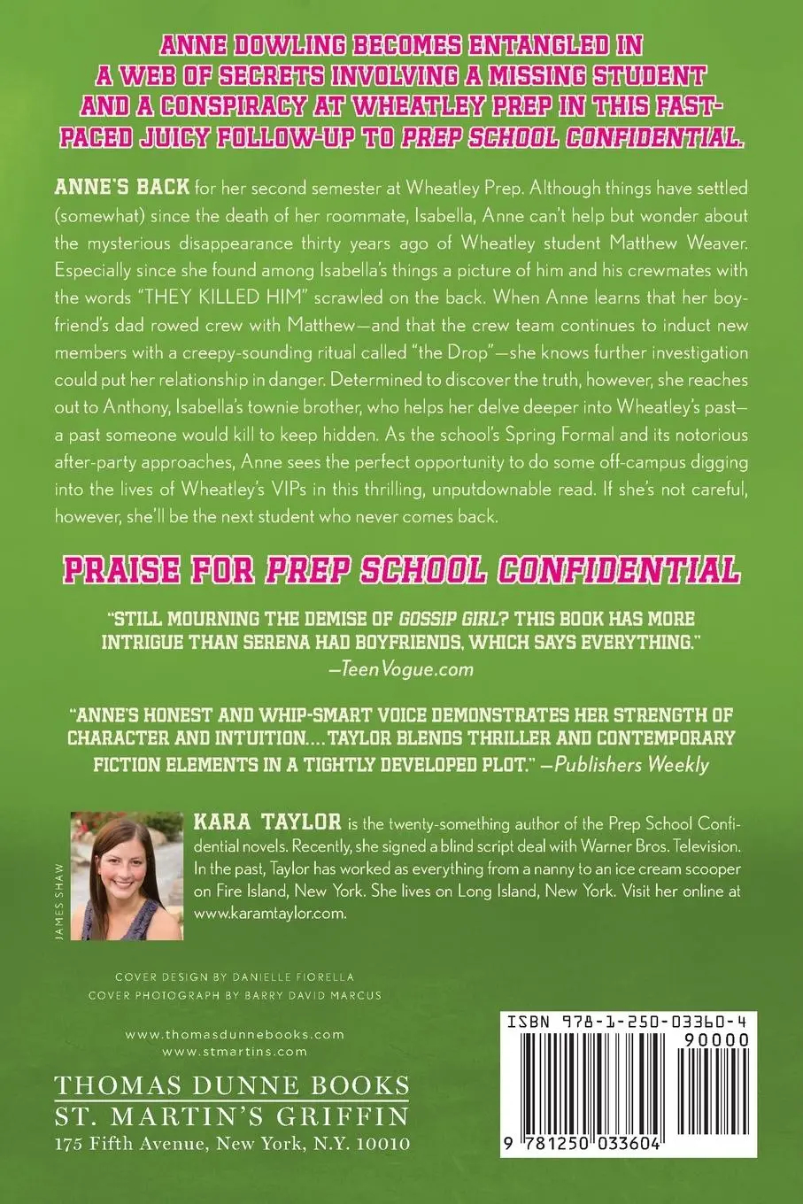 Rückseite: 9781250033604 | Wicked Little Secrets | Kara Taylor | Taschenbuch | Englisch | 2014