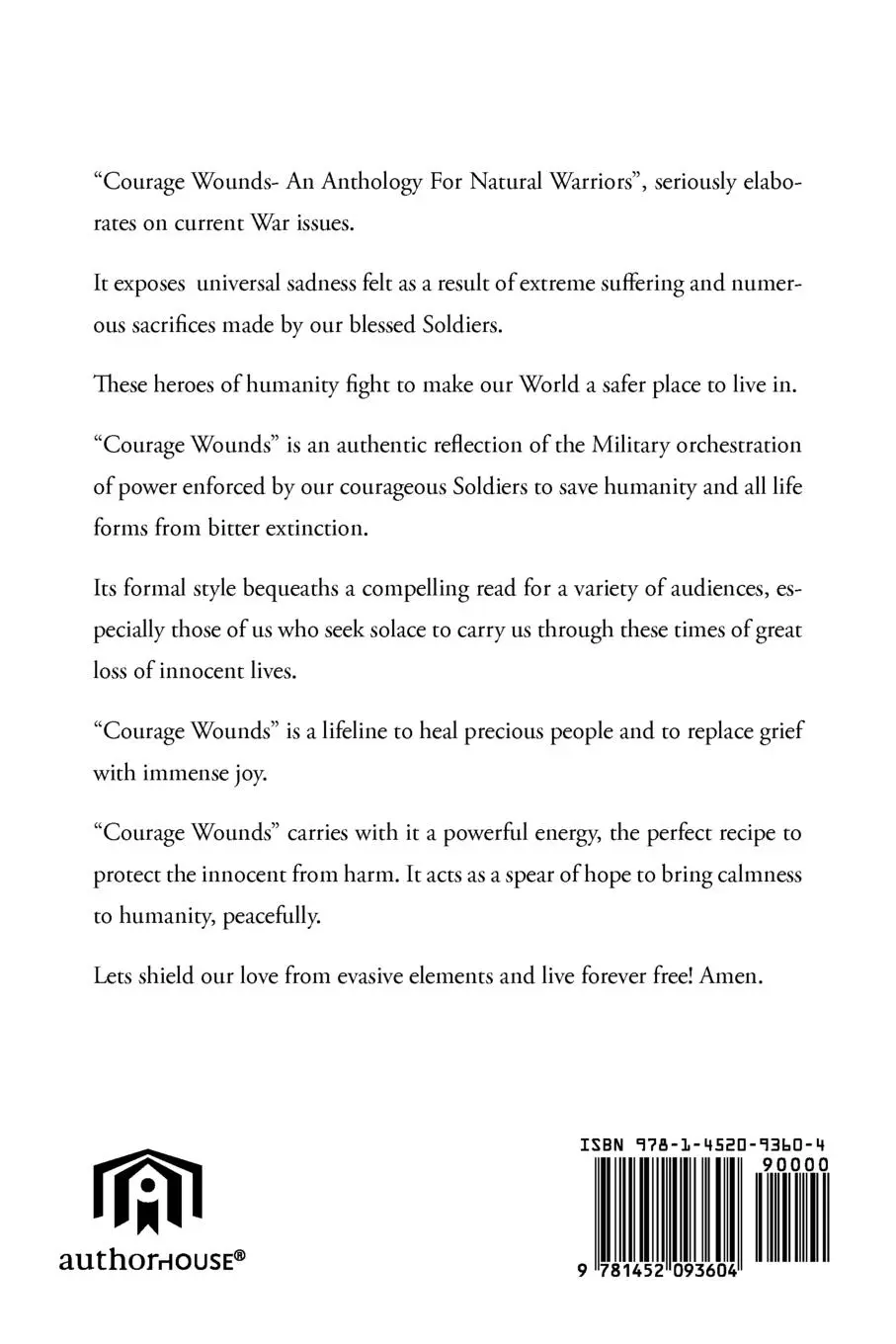 Rückseite: 9781452093604 | Courage Wounds- An Anthology for Natural Warriors | Crown | Buch