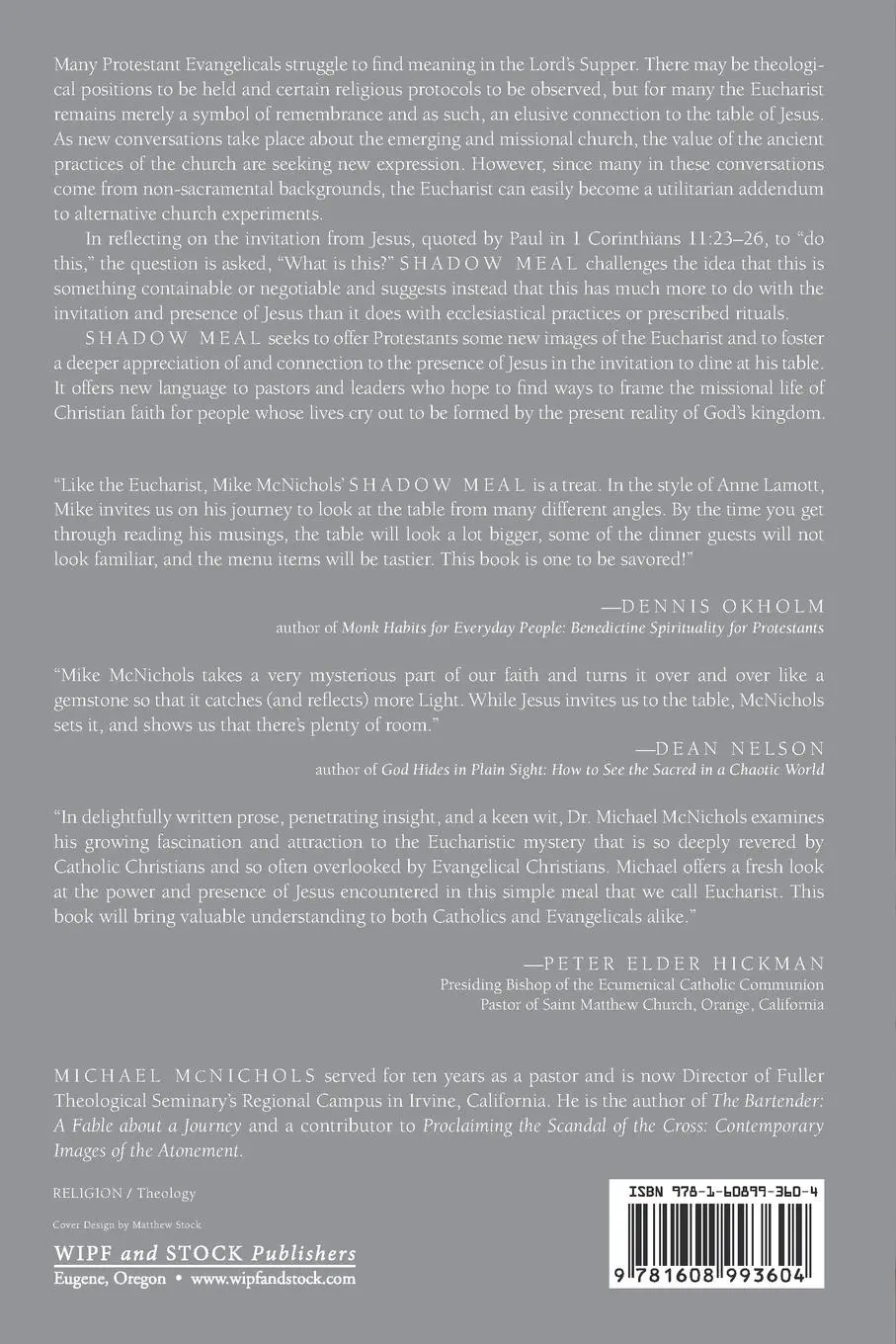 Rückseite: 9781608993604 | Shadow Meal | Michael McNichols | Taschenbuch | Englisch | 2010