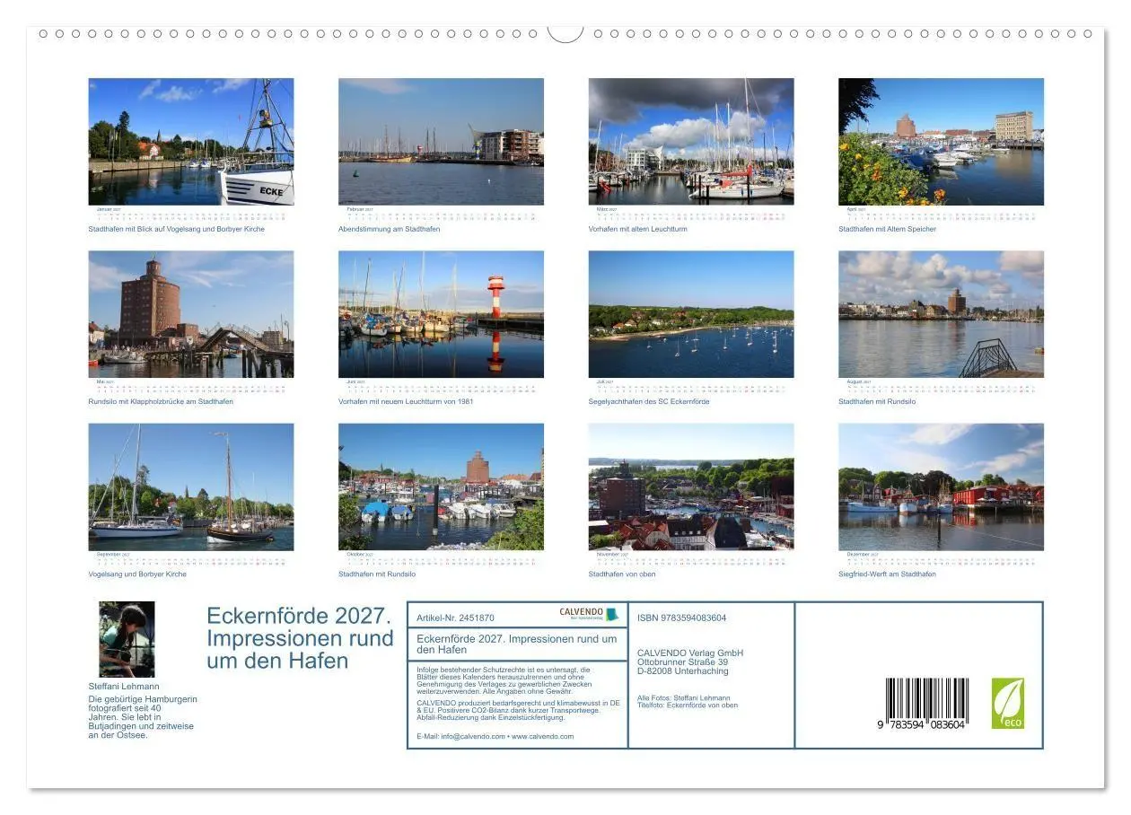 Bild: 9783594083604 | Eckernförde 2027. Impressionen rund um den Hafen (hochwertiger...