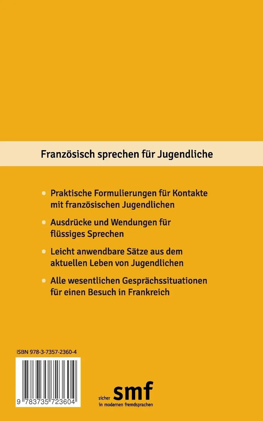 Rückseite: 9783735723604 | Französisch sprechen für Jugendliche | Bernhard Stentenbach | Buch