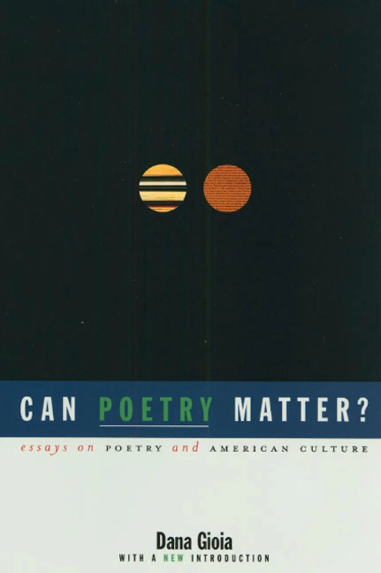 Cover: 9781555973704 | Can Poetry Matter? | Essays on Poetry and American Culture | Gioia