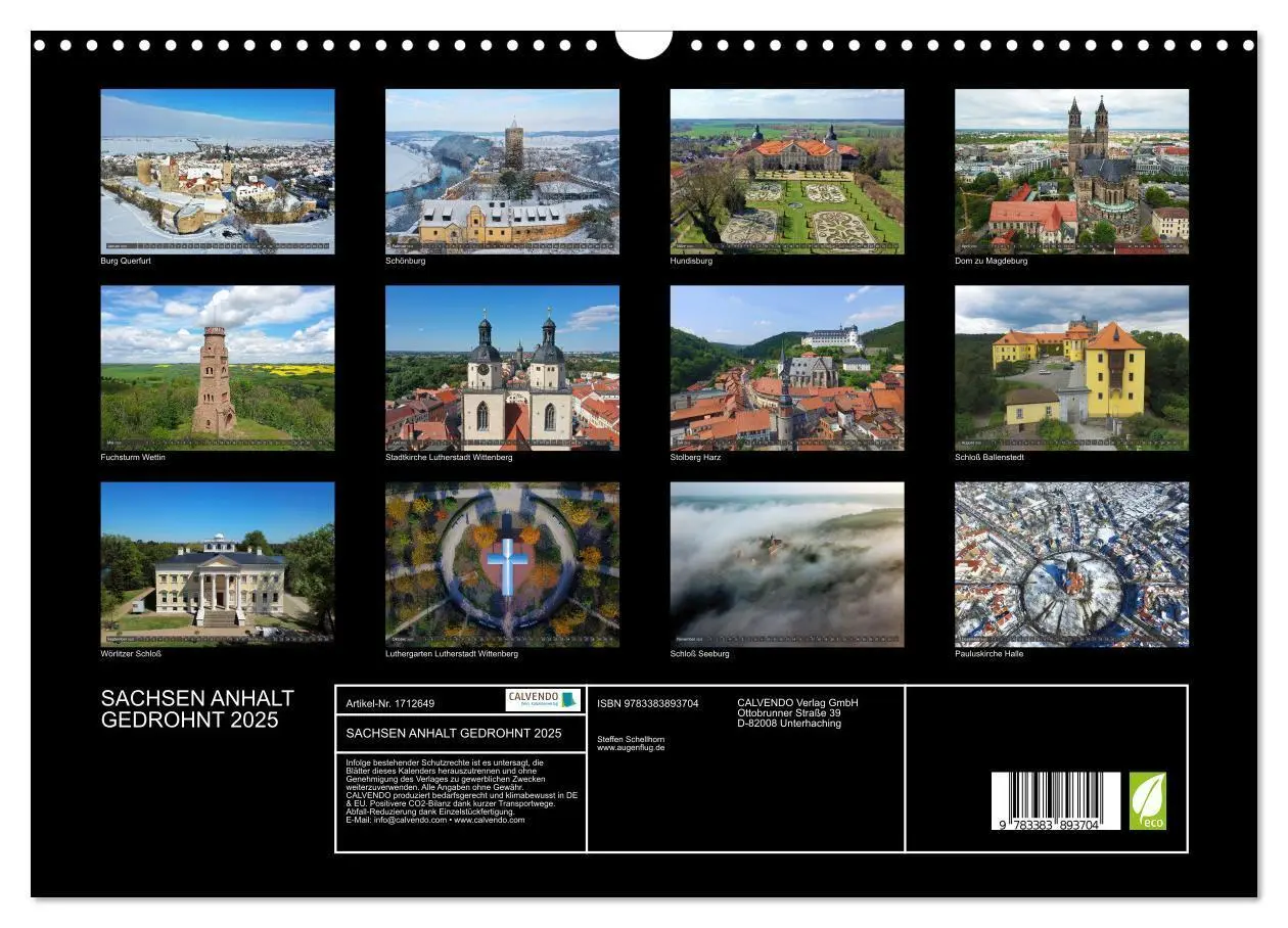 Bild: 9783383893704 | SACHSEN ANHALT GEDROHNT 2025 (Wandkalender 2025 DIN A3 quer),...