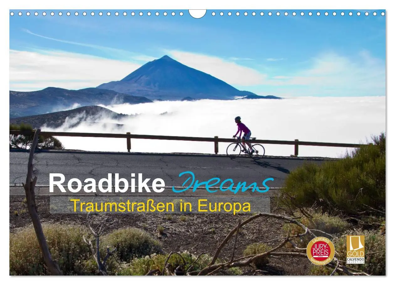 Cover: 9783516093704 | Roadbike Dreams. Traumstraßen in Europa (Wandkalender 2026 DIN A3...