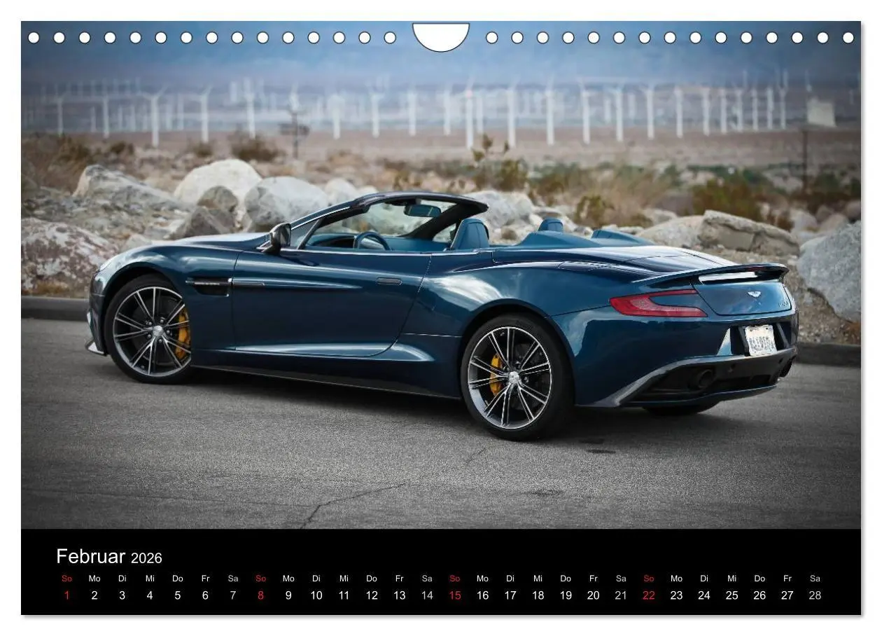 Bild: 9783516163704 | Aston Martin Vanquish Volante (Wandkalender 2026 DIN A4 quer),...