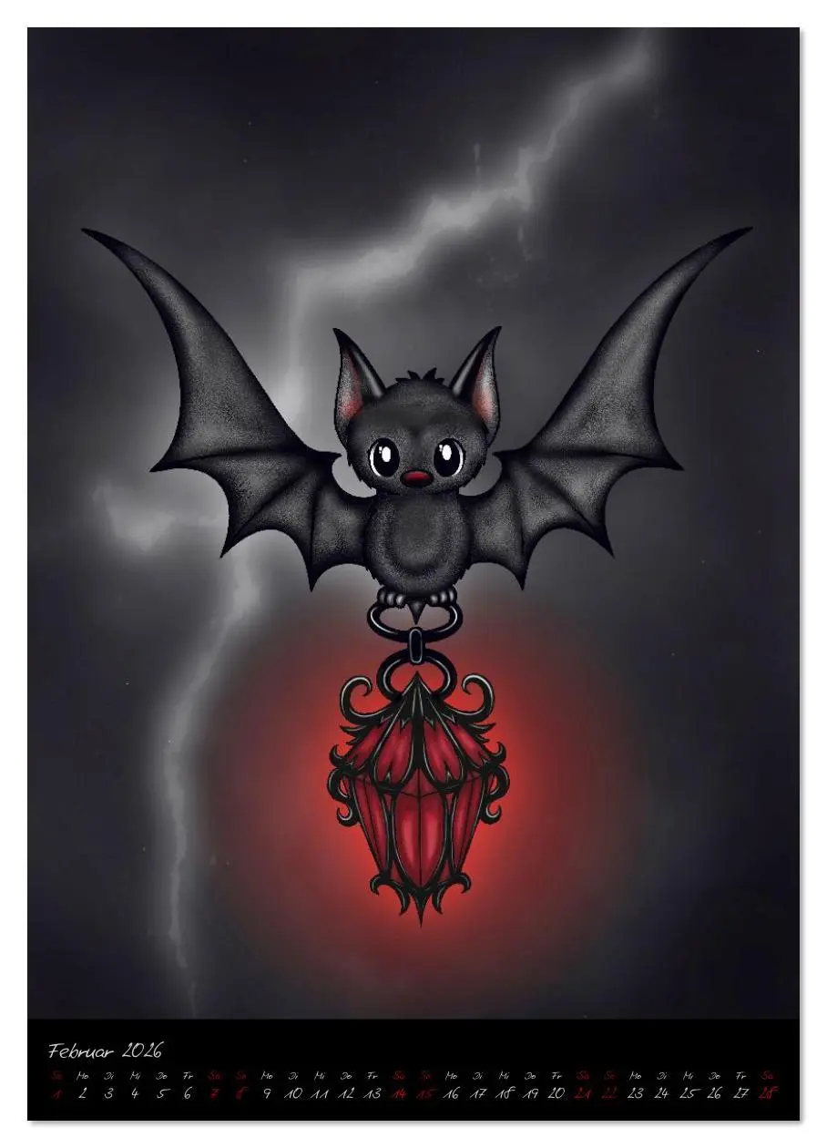 Bild: 9783516613704 | Gothic Fantasy Tiere (hochwertiger Premium Wandkalender 2026 DIN A2...