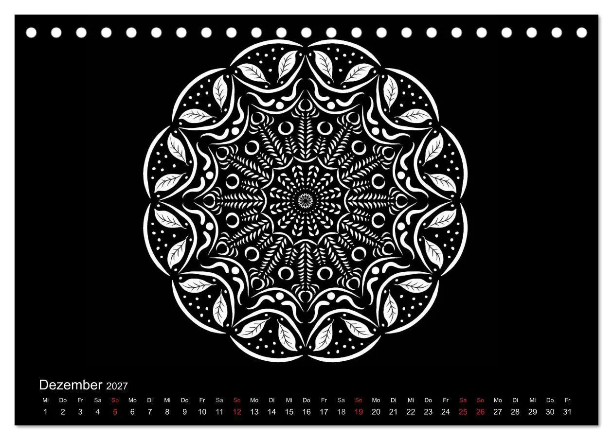 Bild: 9783569873704 | Entspannung und Ruhe durch Mandalas (Tischkalender 2027 DIN A5...