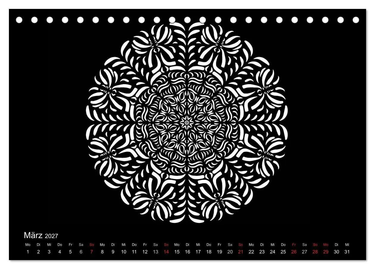 Bild: 9783569873704 | Entspannung und Ruhe durch Mandalas (Tischkalender 2027 DIN A5...