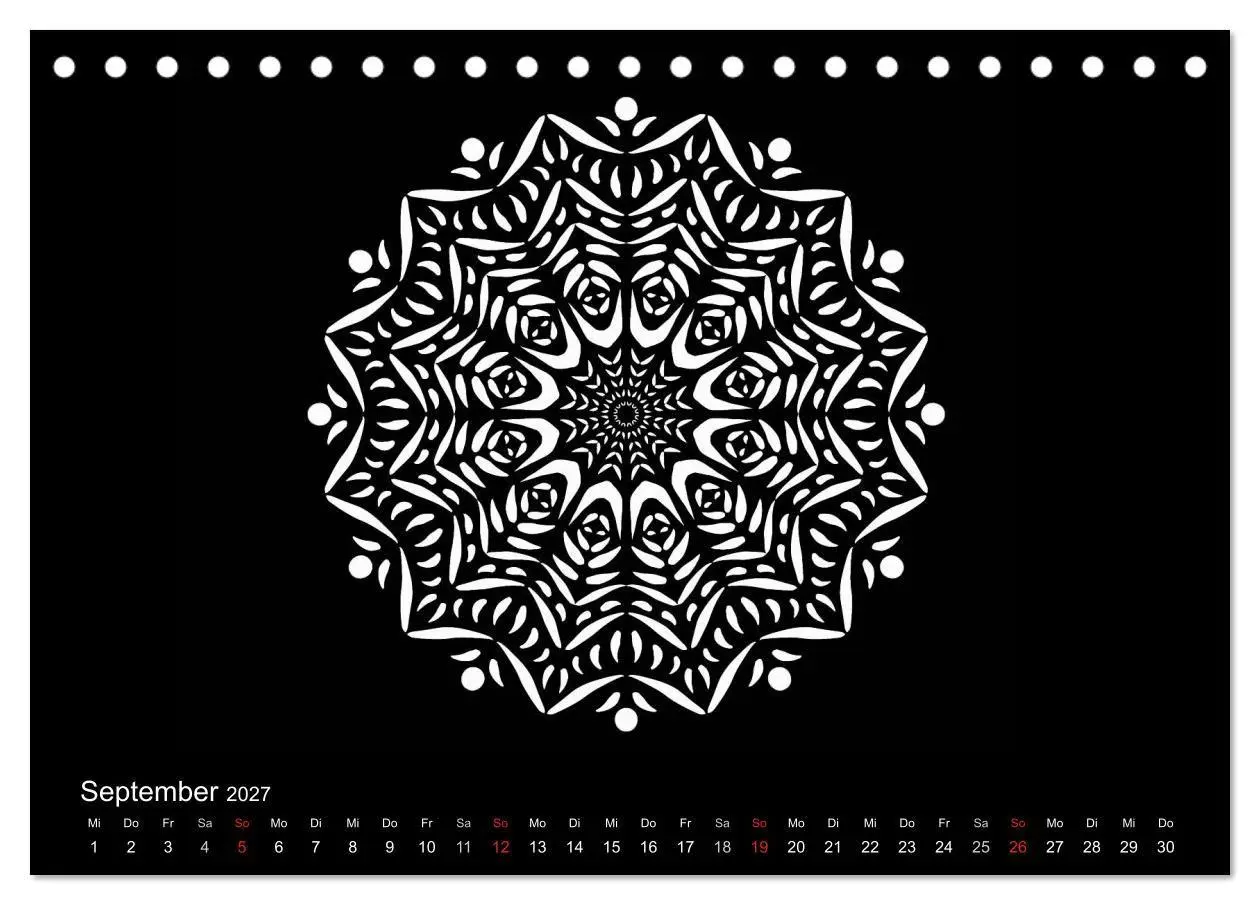 Bild: 9783569873704 | Entspannung und Ruhe durch Mandalas (Tischkalender 2027 DIN A5...