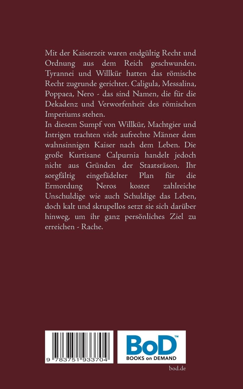 Rückseite: 9783751933704 | Die Kurtisane von Rom | Historischer Roman | Birgit Furrer-Linse