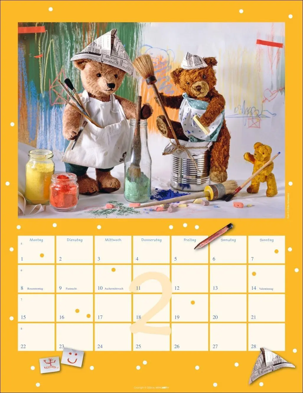 Bild: 9783839903704 | Teddybären Kalender 2027 | Gisela/Schneiders, Ulrike Hofmann | 14 S.