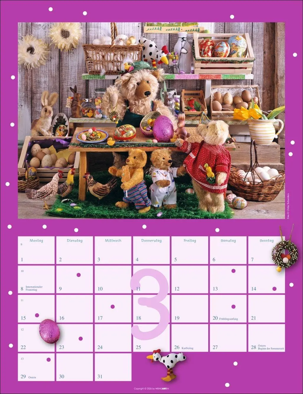 Bild: 9783839903704 | Teddybären Kalender 2027 | Gisela/Schneiders, Ulrike Hofmann | 14 S.