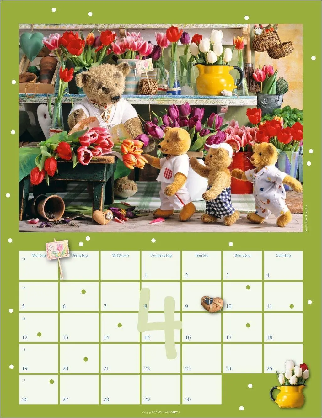 Bild: 9783839903704 | Teddybären Kalender 2027 | Gisela/Schneiders, Ulrike Hofmann | 14 S.
