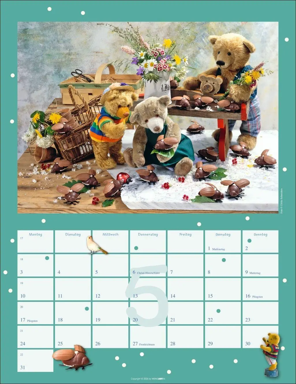 Bild: 9783839903704 | Teddybären Kalender 2027 | Gisela/Schneiders, Ulrike Hofmann | 14 S.