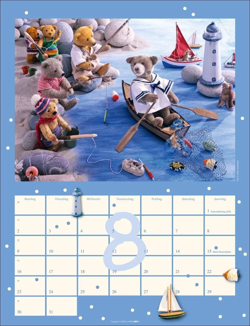Bild: 9783839903704 | Teddybären Kalender 2027 | Gisela/Schneiders, Ulrike Hofmann | 14 S.