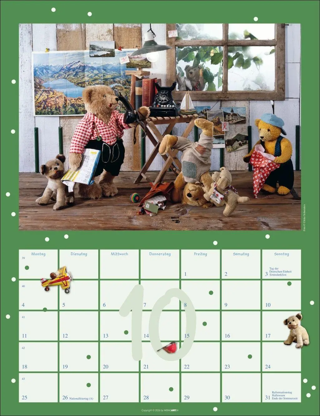 Bild: 9783839903704 | Teddybären Kalender 2027 | Gisela/Schneiders, Ulrike Hofmann | 14 S.