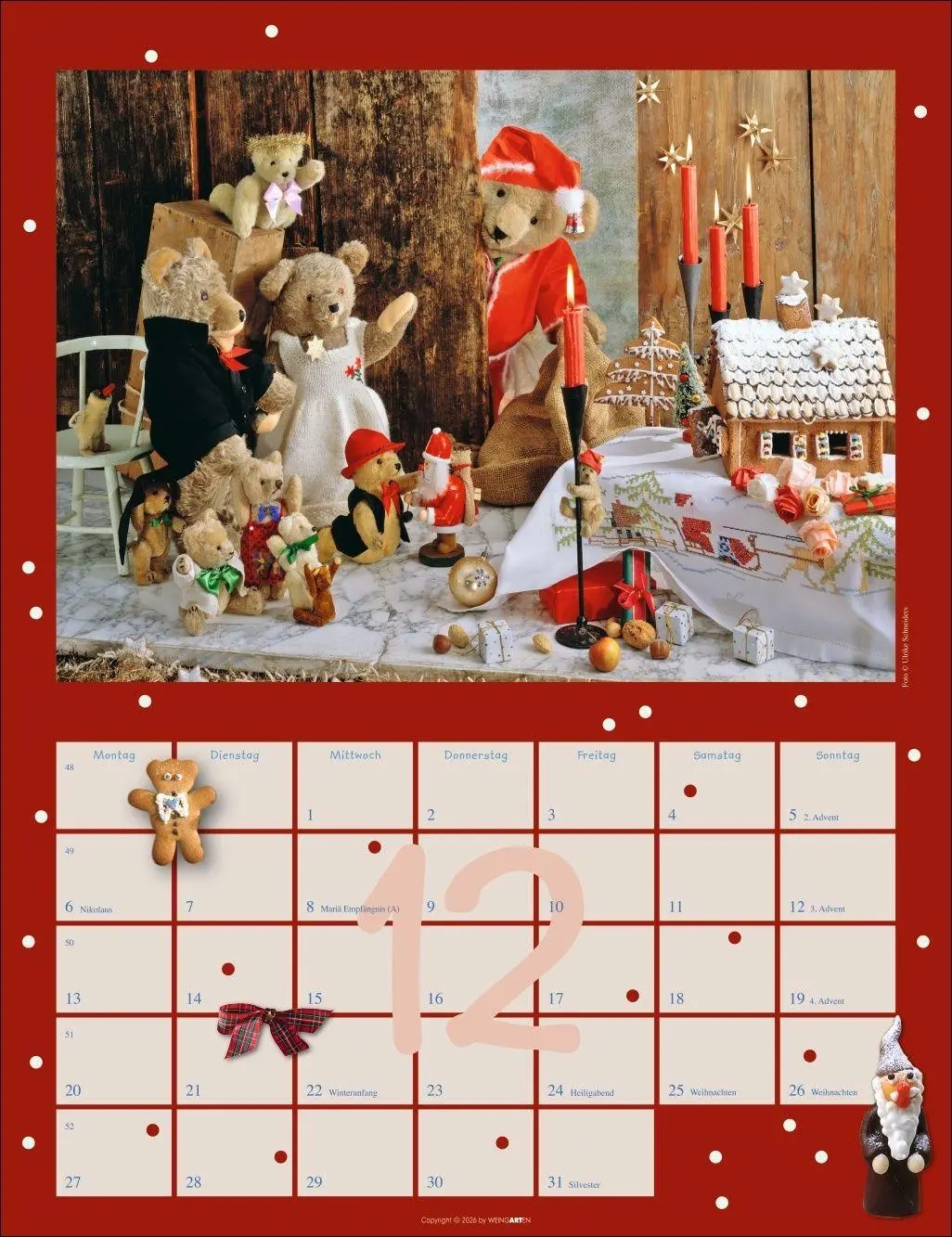 Bild: 9783839903704 | Teddybären Kalender 2027 | Gisela/Schneiders, Ulrike Hofmann | 14 S.