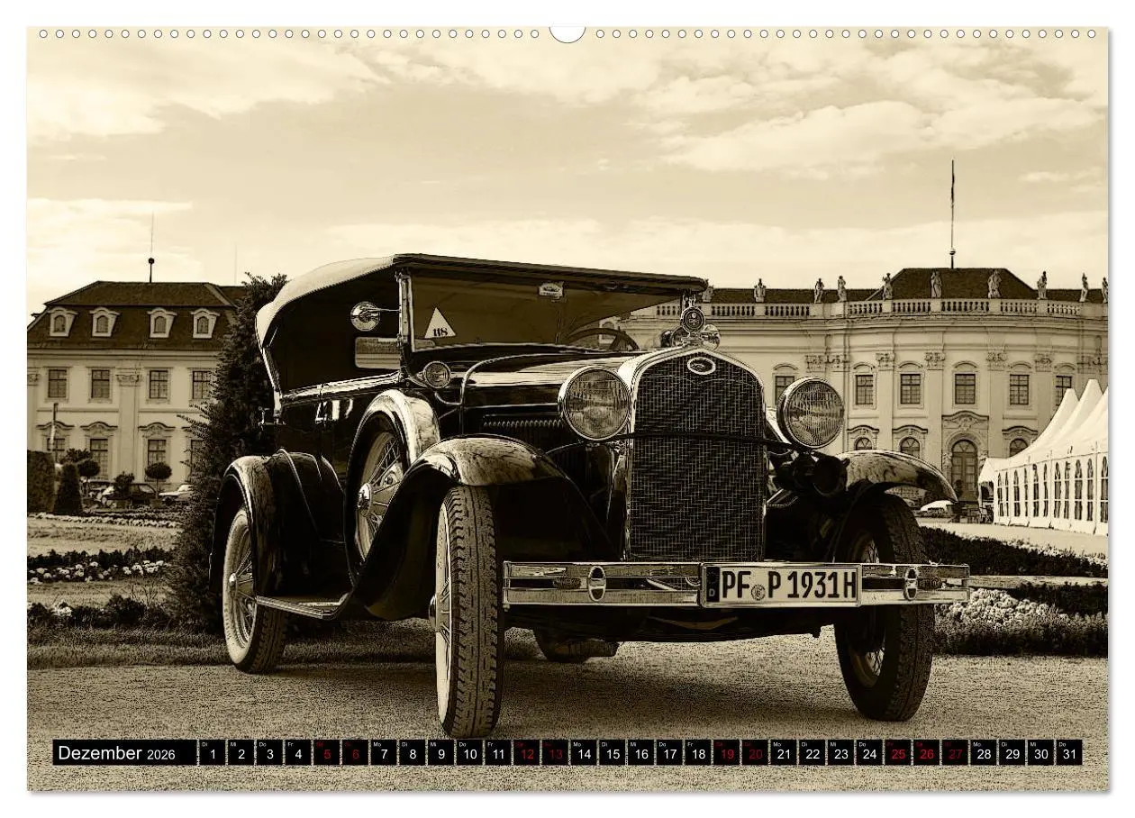 Bild: 9783457683804 | Klassische Automobile (Wandkalender 2026 DIN A2 quer), CALVENDO...