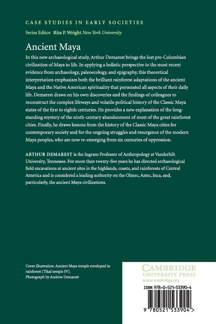 Rückseite: 9780521533904 | Ancient Maya | Arthur Demarest | Taschenbuch | Englisch | 2018