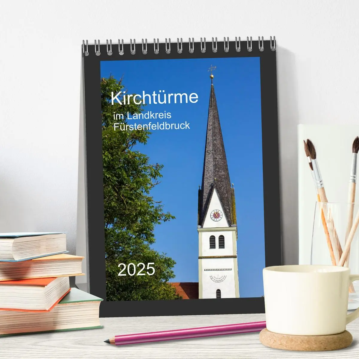 Bild: 9783457053904 | Kirchtürme im Landkreis Fürstenfeldbruck (Tischkalender 2025 DIN A5...