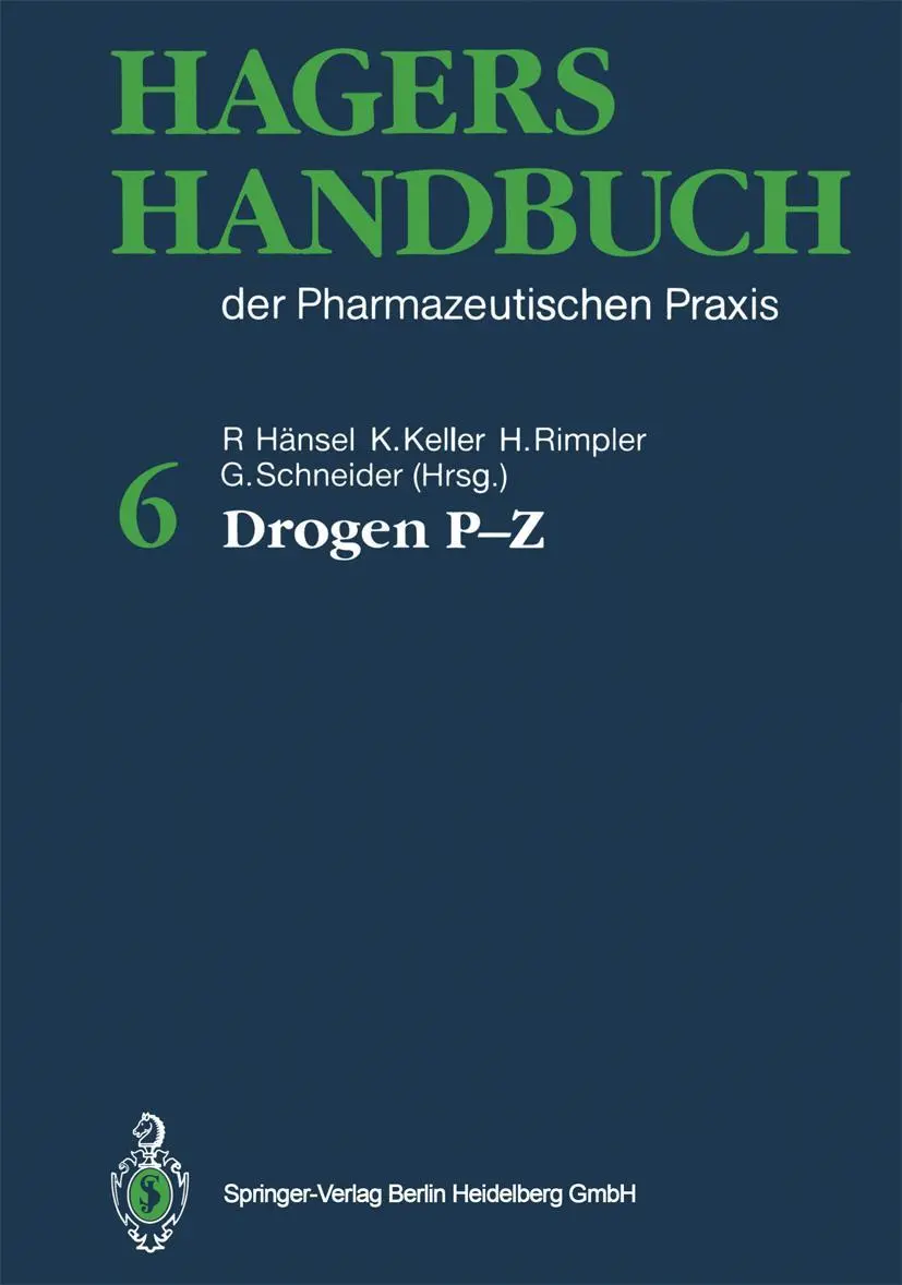 Cover: 9783642633904 | Hagers Handbuch der Pharmazeutischen Praxis | Drogen P-Z Folgeband 2