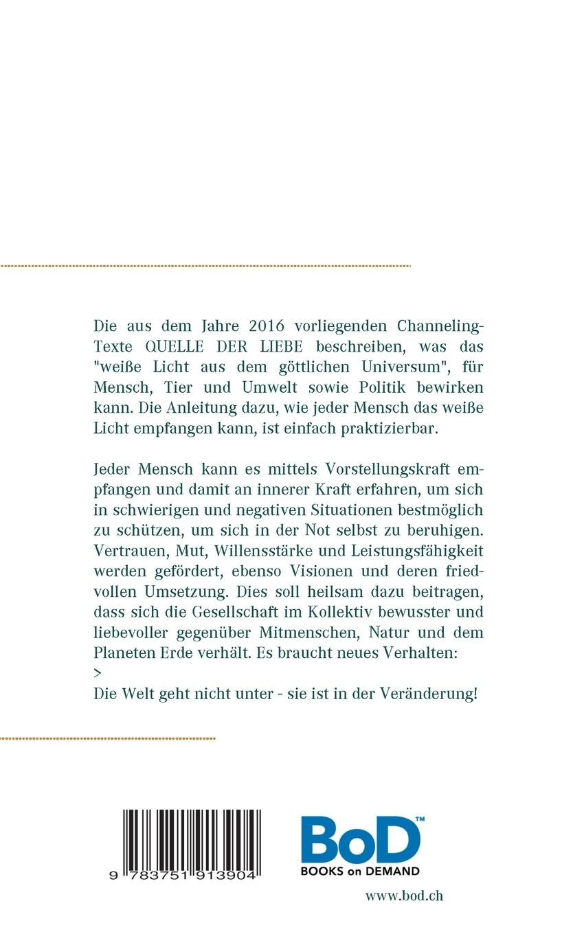 Rückseite: 9783751913904 | Quelle der Liebe | Botschaften aus dem Universum | Arychonon | Buch