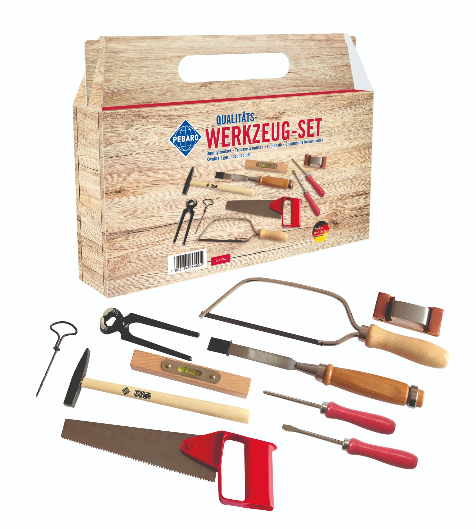 Cover: 4006094944004 | PEBARO 944 - Werkzeug-Set im Tragegriff-Karton, 10-teilig | deutsch