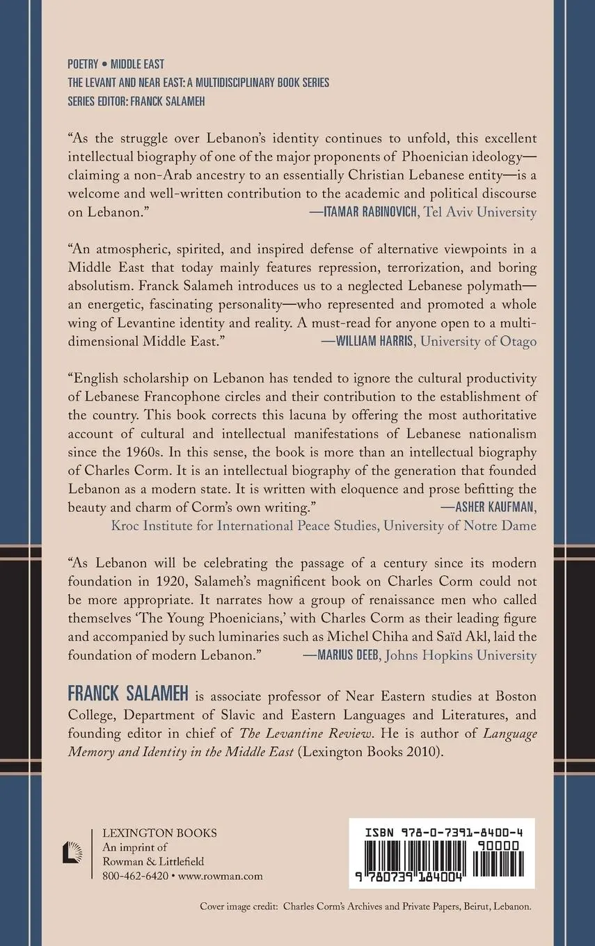 Rückseite: 9780739184004 | Charles Corm | Franck Salameh | Buch | Gebunden | Englisch | 2015