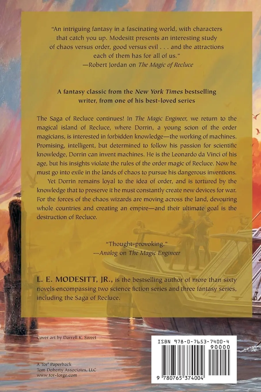 Rückseite: 9780765374004 | Magic Engineer | L. E. Modesitt | Taschenbuch | Englisch | 2014